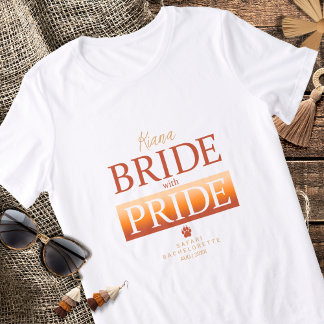 Bride mit Pride Safari Bachelorette ID1158 Tri-Blend Shirt