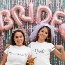Bride Modern Script Diamond Junggeselinnen-Abschie