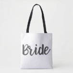 Bride Monogram Custom Wedding Tote Bag<br><div class="desc">Personalisieren Sie mit Ihrem Namen oder nicht.</div>