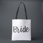 Bride Monogram Custom Wedding Tote Bag<br><div class="desc">Personalisieren Sie mit Ihrem Namen oder nicht.</div>