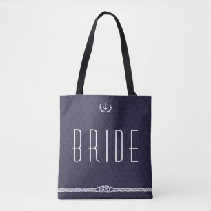 Bride Nautical Wedding Bags mit Ankern