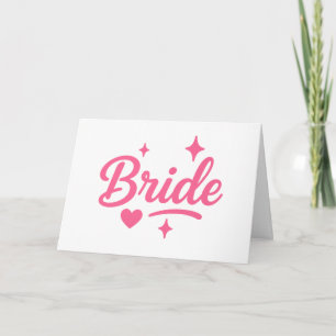 Bride Neon Pink Einladung