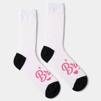Bride Neon Pink Socken