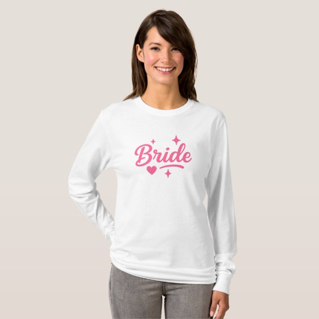 Bride Neon Pink T-Shirt (Vorne ganz)