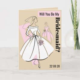 Bride-Neutral der Mode ist meine Bridesmaid Texbei Einladung