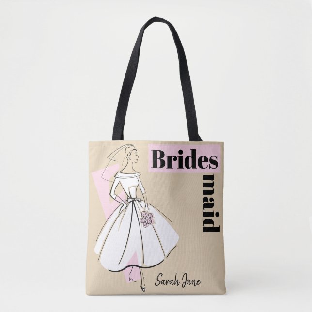 Bride neutrale Bride Neutronenmagd Name pink zurüc (Vorderseite)