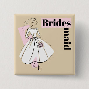 Bride-neutrale Bridemagazin-Quadrat Button