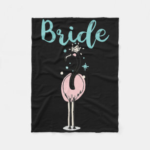 Bride - Niedlich Flamingo Bachelorette Brautparty Fleecedecke