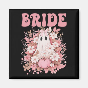 Bride Niedlich Floral Ghost Boo Crew Halloween Bac Magnet