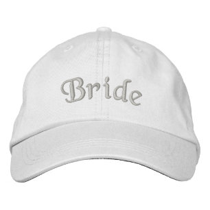 Bride Niedlich Wedding Bestickte Kappe