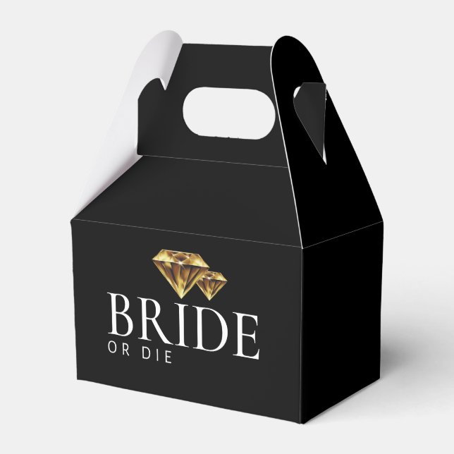 Bride oder Die Luxe Favor Boxes - Bougie Brides Geschenkschachtel (Vorderseite)