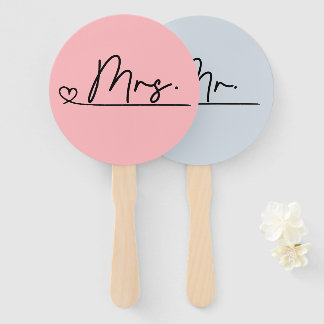 Bride oder Groom Mr. Wedding Game Hand Fan Fächer