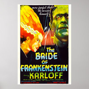 Bride of Frankenstein 1935 Film POSTER DRUCK