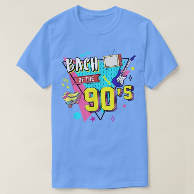 Bride Of The 90's Bridesmaids 90s Bachelorette Mat T-Shirt (Design vorne)