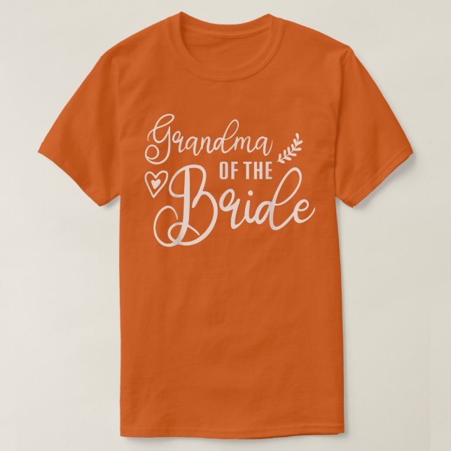 Bride Oma von Bride Oma der Braut T-Shirt (Design vorne)