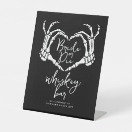 Bride or Die Bachelorette Party Gothic Heart Sockelschild