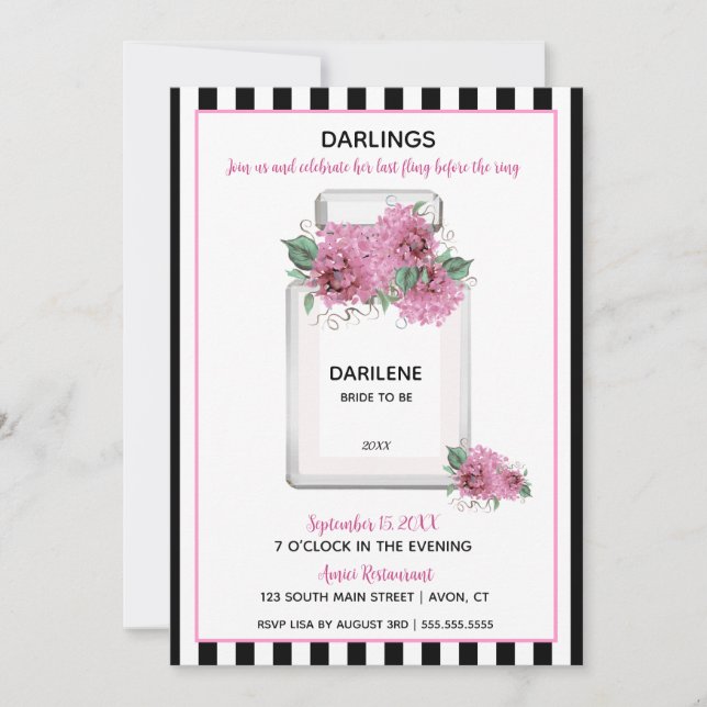 BRIDE Parisian Brautparty Party (Vorderseite)