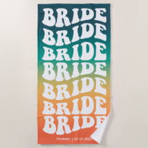 Bride Pastel Gradient Retro Custom