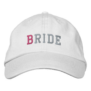 Bride Pastel Stickerei Weiße Baseballkappe / Hat Bestickte Baseballkappe