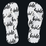 Bride Pattern Wedding Flip Flops<br><div class="desc">Braut gemustert Hochzeit/Flitterwochen flip Flops.</div>