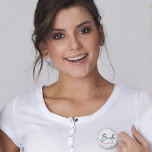 Bride Peach Floral Bachelorette Button<br><div class="desc">Schöne und romantische Bride Peach Floral Bachelorette-Taste,  die Sie leicht anpassen können.</div>
