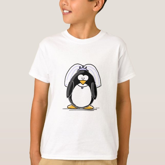 Bride Penguin T-Shirt (Vorderseite)