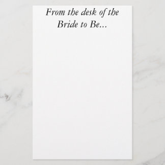 Bride Personal Custom Letter Wedding Stationery Briefpapier