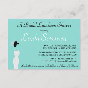 BRIDE Personalisiert Bridal Luncheon Dusche Party Einladung