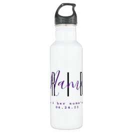 Bride Personalisiert Water Flasche HAMbyWG Edelstahlflasche