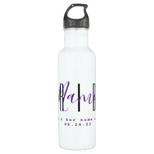 Bride Personalisiert Water Flasche HAMbyWG Edelstahlflasche