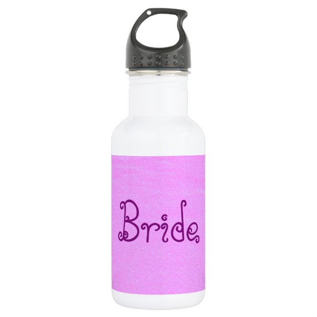 Bride Pink Edelstahlflasche (Vorderseite)