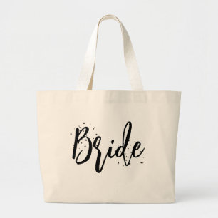Bride Pink Niedlich Fun Kalligrafie Einfache Skrip Jumbo Stoffbeutel
