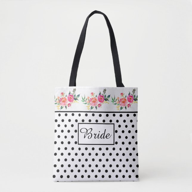 Bride-Polka-Dot-Tasche (Vorderseite)