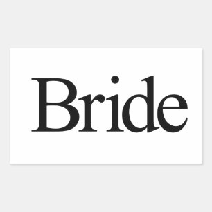 Bride Rechteckiger Aufkleber