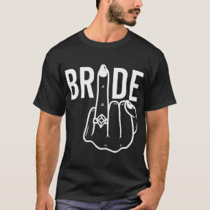 Bride Ring Finger Drehte Junggeselinnen-Abschied T-Shirt