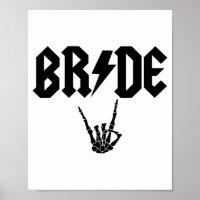 Bride Rock'n'Roll Skeleton Hand Halloween Bachelor