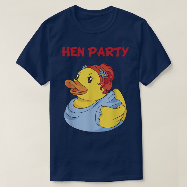 Bride Rubber Duck Party Girls Hen Party T-Shirt (Design vorne)