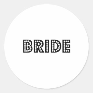 Bride Runder Aufkleber