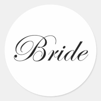 Bride Runder Aufkleber