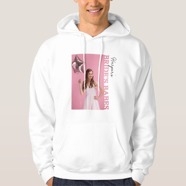 Bride’s Babes Photo Hoodie |Personalised Hen Party (Vorderseite)