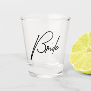 "Bride" - Schuhglas für Hochzeiten Schnapsglas
