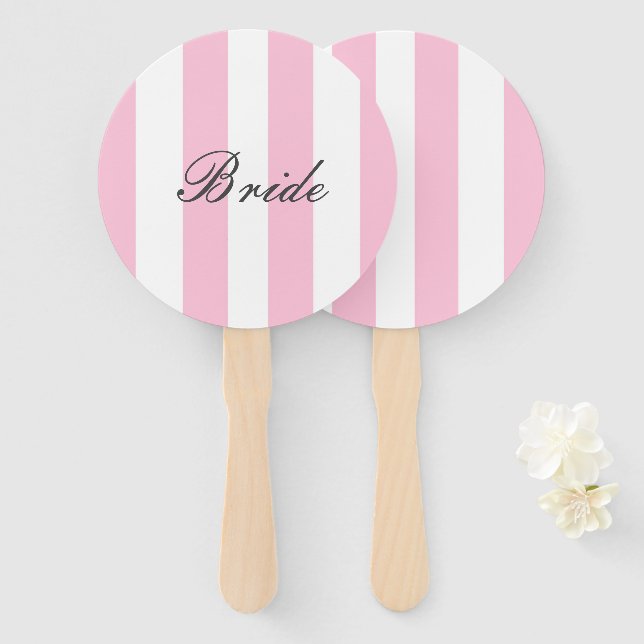 BRIDE SIGN, BRAUTPARTY FÄCHER (Vorne und Hinten)