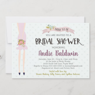 Bride Silhouette Brautdusche Einladung