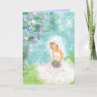 Bride Sitting Bridal Dusche Einladung