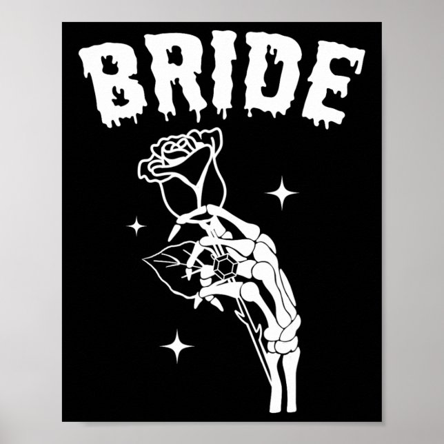 Bride Skeleton Hand Wedween Paare Matc Poster (Vorne)