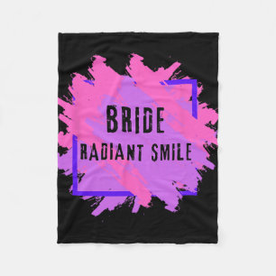Bride Smile Radiant I Junggeselinnen-Abschied I Jg Fleecedecke