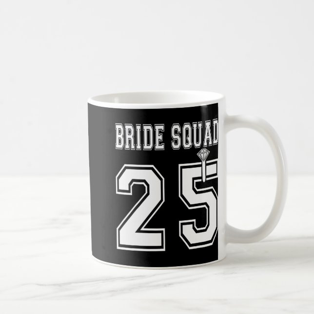 Bride Squad 2025 Brautparty Bachelorette Team Gr Kaffeetasse (Rechts)