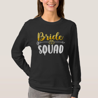 Bride Squad Bachelor Wedding Party Womens Bridesma T-Shirt