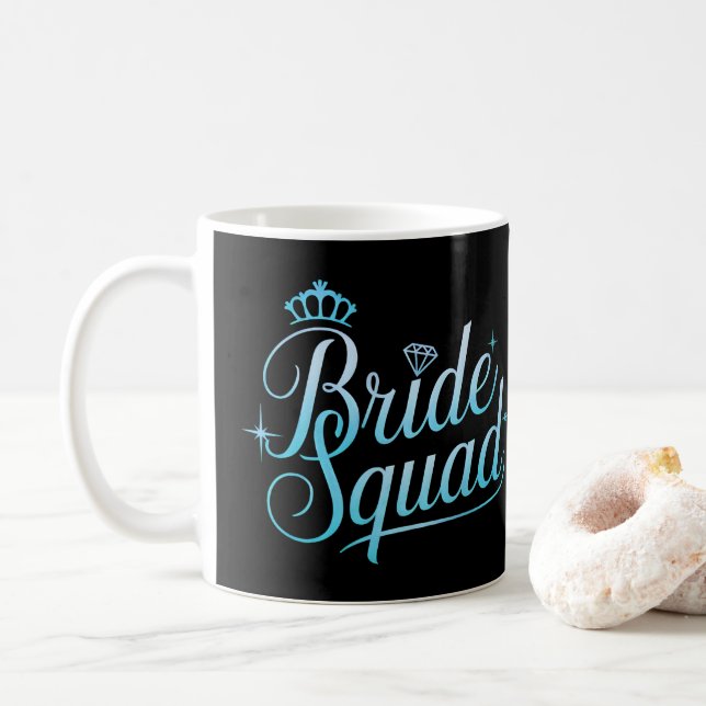 Bride Squad Bachelorette Bridesmaid Kaffeetasse (Mit Donut)