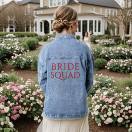 Bride Squad Bachelorette Jacket for Bridesmaid Jeansjacke